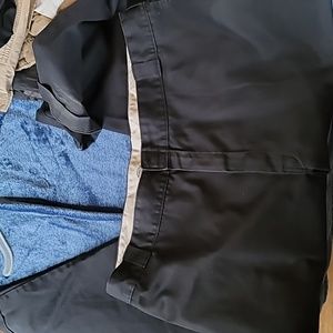 Men black dickies work pants